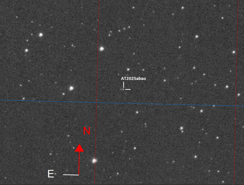 Leuchtkräftige Rote Nova (LRN) AT2025abao in M31 LRN AT2025abao