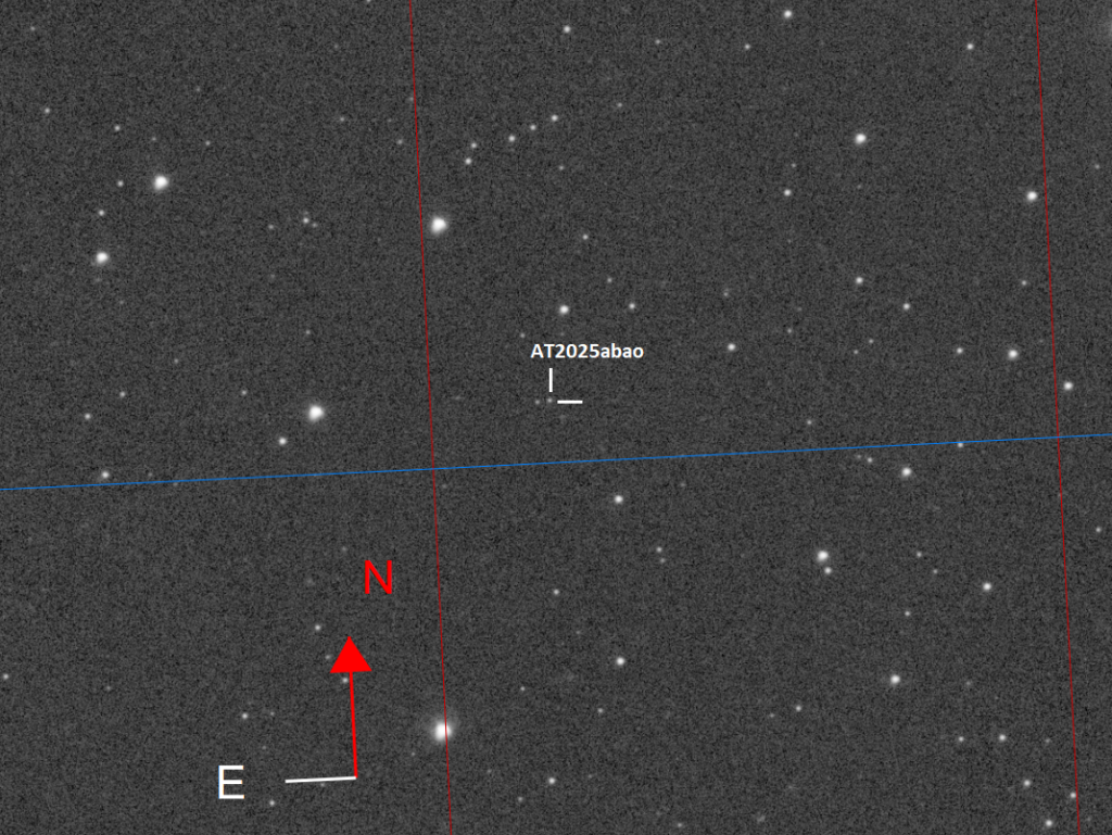 Leuchtkräftige Rote Nova (LRN) AT2025abao in M31 Nova AT2025abao