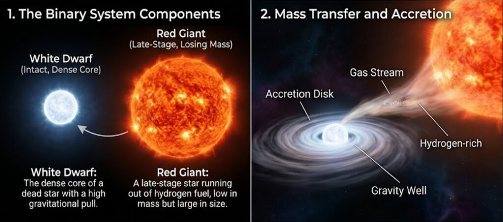 T Coronae Borealis: Der bevorstehende Ausbruch der wiederkehrenden Nova T CrB Infodiagramm der wiederkehrenden Nova T CrB (T Coronae Borealis)