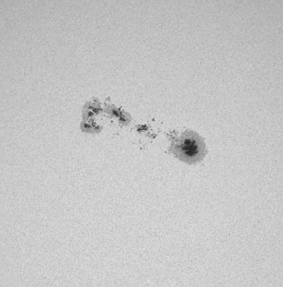 Nahaufnahme der aktiven Region AR4366 auf der Sonne mit komplexer Delta-Konfiguration, aufgenommen im Februar 2026.